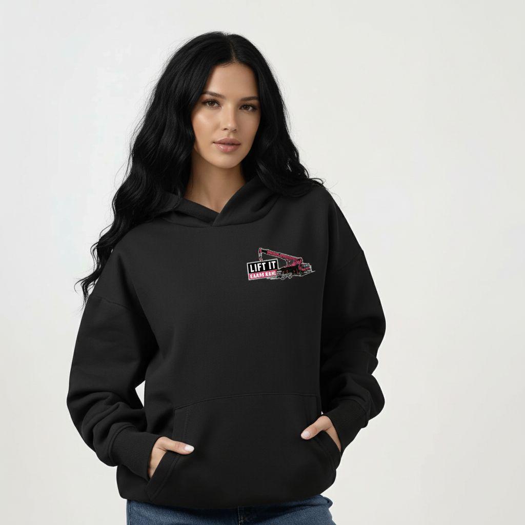 Black Lift It Cranes Hoodie