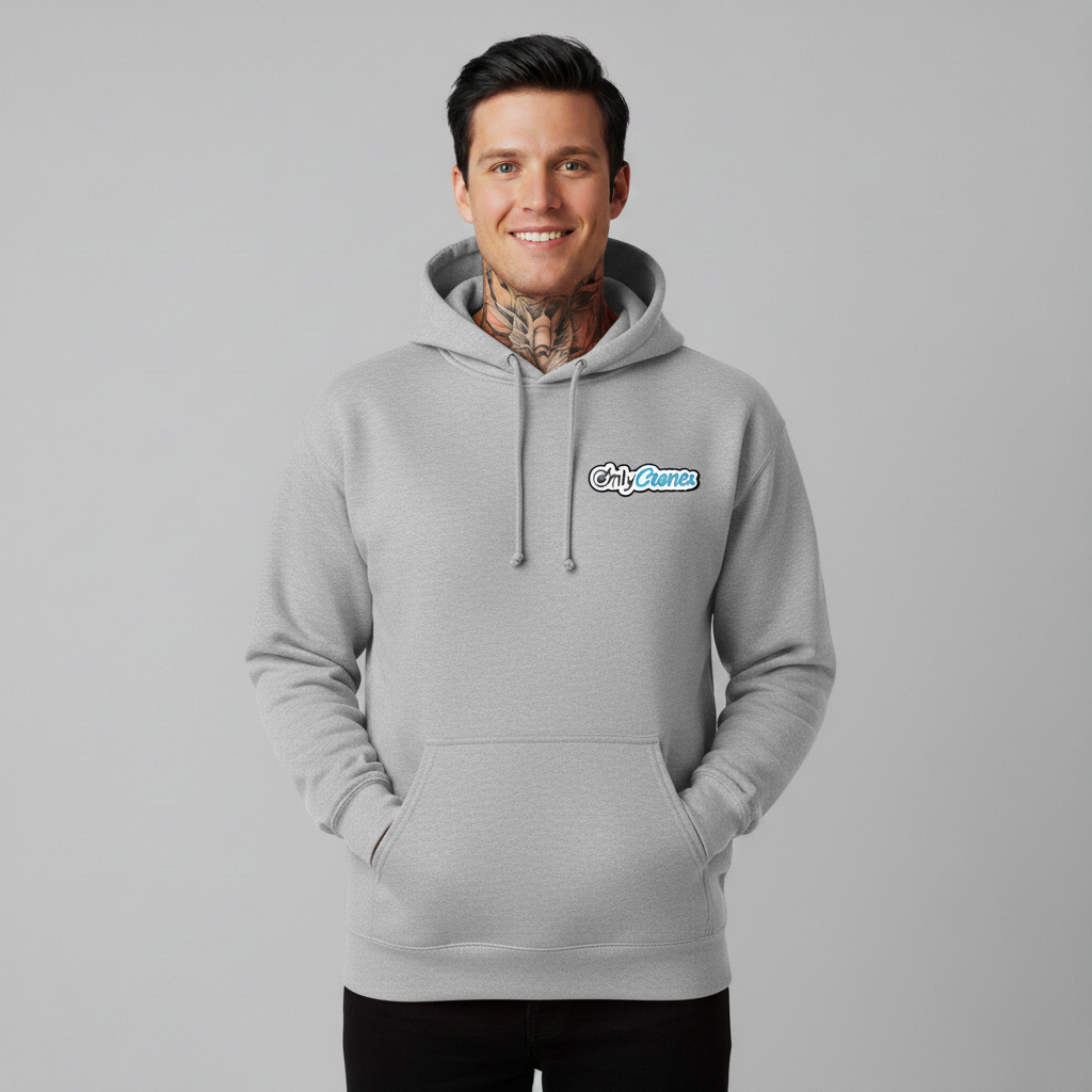 Light Grey Only Cranes Hoodie