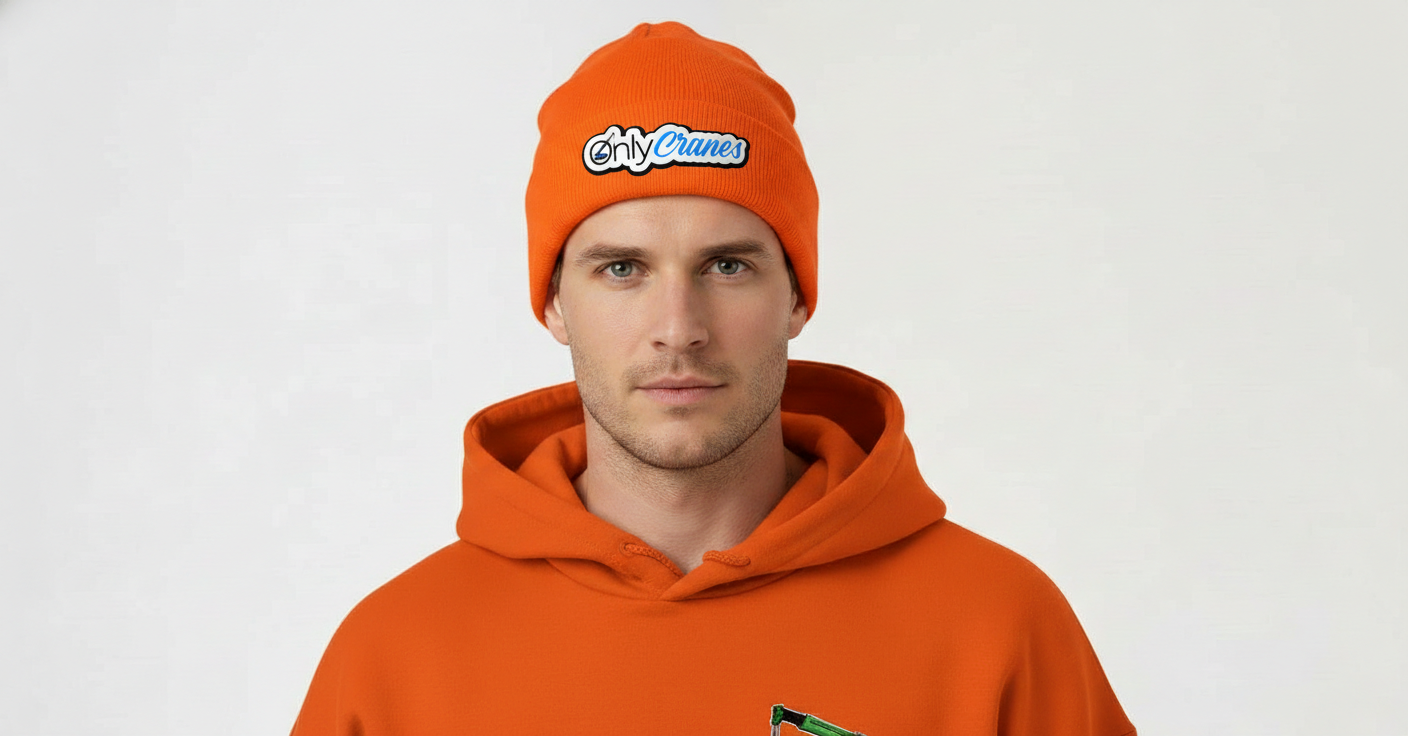 Orange Only Cranes Hat