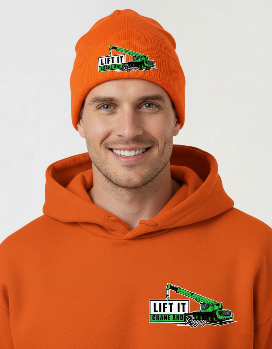 Orange Lift It Cranes Hat